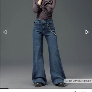 JNCO Dark Blue Wide Leg Jeans